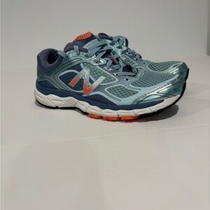 New Balance Teal and Coral Athletic Shoes